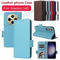 ราคา Flip หนังสําหรับ Redmi 14C 13C 14 C 13 C Redmi14C Redmi13C 4G 5G วงเล็บแม่เหล็กปลอกกันกระแทกฝาหลัง (27360126190)