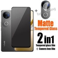 ราคา 2in1 9H Matte Screen Protector กระจกนิรภัยสําหรับ Vivo V50 Lite Pro V50Lite V50Pro VivoV50 Pro VivoV50Pro 5G 2025 V2427 Anti ลายนิ้วมือฟิล์มด้านหน้ากลับกล้องเลนส์ฟิล์ม (25841599258)