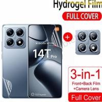 ราคา 3 in 1 Hydrogel สําหรับ Xiaomi 14T pro 14tpro 14 Ultra 14ultra Xiaomi14T pro Xiaomi14Tpro Xiaomi14Ultra ด้านหน้ากลับ Soft Screen Protector กล้องกลับเลนส์ป้องกันฟิล์ม (24486196378)