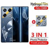 ราคา 3 in 1 Hydrogel สําหรับ Infinix GT 10 20 30 pro 10pro 20pro 30pro GT20 pro GT20pro GT 30pro GT30pro X6873 2025 ด้านหน้าด้านหลังนุ่มป้องกันหน้าจอกล้องกลับเลนส์ป้องกันฟิล์ม (27751879061)