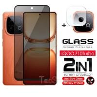ราคา 2 in 1 Anti spy กระจกนิรภัยป้องกันฟิล์มสําหรับ Vivo IQOO Z10 Turbo pro Lite Z10X Neo10 iqooneo10 คลุมทั้งหมดหน้าจอความเป็นส่วนตัวฟิล์มด้านหน้าป้องกันหน้าจอแก้วกล้องเลนส์ฟิล์ม (43451179130)