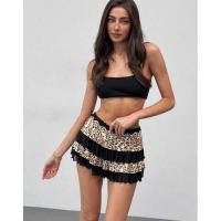 ราคา พร้อมส่งในไทย กระโปรงลายเสือ ผู้หญิง 2024 ใหม่แฟชั่นเซ็กซี่ลูกไม้ Slim Fit Street Leopard Mini กระโปรง (27676720173)