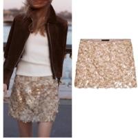 ราคา กระโปรงมินิปักเลื่อม Zara Short Sequined 3920221 (53451643742)