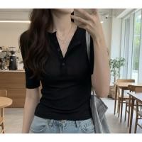 ราคา 65389 เสื้อยืด คอวี แขนห้าส่วน แบบบาง สําหรับผู้หญิง (57301721932)