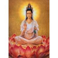 ราคา ภาพมงคลเจ้าแม่กวนอิม รูปภาพติดผนังเพื่อสักการะบูชาขนาดภาพ 15x21 นิ้ว หรือ 38 cm x 54 cm (12494356511)