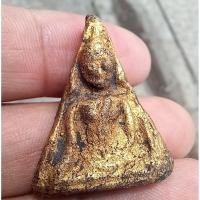 ราคา พระนางพญา กรุวัดโพธิ์ท่าเตียน เนื้อดินเผา ลงรักปิดทองสวยเดิม ขนาด 2 2 ซม สูง 3 ซม sp4 (43905983478)