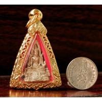 ราคา พระพุทธชินราช รุ่น ปฏิสังขรณ์ ปี 2530 พิมพ์เล็ก เนื้อเงิน เลี่ยมกรอบทองไมครอน พร้อมใช้ สำหรับเด็กและสตรี (26411989632)