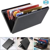 ราคา Rfid กระเป๋าใส่บัตรเครดิต ผู้ชาย กระเป๋าสตางค์ มินิมอล อลูมิเนียม ที่ใส่บัตรธนาคาร พร้อมคลิปเงิน ดีไซน์เนอร์ Porte Carte (25752868089)