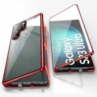 ราคา เคสโทรศัพท์เหมาะสําหรับ S25 Ultra S24 FE S23 Plus ฝาครอบป้องกันโลหะกระจกสองด้าน (47450356052)