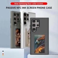 ราคา สมาร์ท NFC E ink หน้าจอ DIY โทรศัพท์มือถือสําหรับ Samsung Galaxy S24 Ultra S23 Ultra เคสกันกระแทก Coque (27404804785)