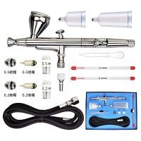 ราคา HD 131 Double Action Airbrush สาม Calibre Art Airbrush Rouge Airbrush ของเล่นหนังหัตถกรรม Touch Up สี Airbrush 1027hw (51600229849)