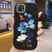 ราคา เคสสำหรับ OPPO A15 A15s A35 เคสโทรศัพท์ดอกไม้ผีเสื้อกันกระแทกกลมและอ้วน (40773785919)