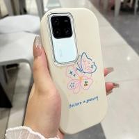 ราคา เคสสำหรับ VIVO V30 5G V30 Pro 5G V30E 5G เคสโทรศัพท์ดอกไม้ผีเสื้อกันกระแทกกลมและอ้วน (54800149779)