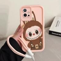 ราคา เคสสำหรับ VIVO Y75 Y55 5G Y55s Y33s Y33e Y30 5G Y52T T1 5G เคสโทรศัพท์สัตว์ประหลาดน่ารักสามสีซิลิโคนสายคล้องกันกระแทก (53800795915)
