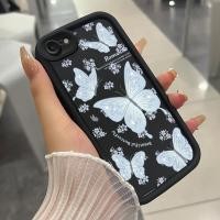 ราคา เคสสำหรับ iPhone 6 Plus 6s Plus 7 Plus 8 Plus SE 2020 X Xr Xs Max เคสโทรศัพท์ผีเสื้อสามสีซิลิโคนกันกระแทก (48101565551)