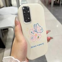 ราคา เคสสำหรับ Xiaomi Redmi Note 11 Pro Note 11s Note 11 Pro 5G เคสโทรศัพท์ดอกไม้ผีเสื้อกันกระแทกกลมและอ้วน (44375807104)