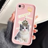 ราคา เคสสำหรับ iPhone 6 Plus 6s Plus 7 Plus 8 Plus SE 2020 X Xr Xs Max เคสโทรศัพท์มงกุฎแมวสุนัขสามสีซิลิโคนกันกระแทก (44106999935)