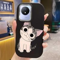 ราคา เคสสำหรับ VIVO Y02 Y02A Y02T Y02s Y11 2023 เคสโทรศัพท์แมวกันกระแทกกลมและอ้วน (43816043547)
