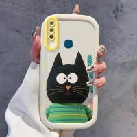 ราคา เคสสำหรับ VIVO Y12 Y15 Y17 Y11 2019 Y12i Y3 Y3s 2020 เคสโทรศัพท์แมวซิลิโคนกันกระแทก (43567110813)