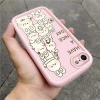 ราคา เคสสำหรับ iPhone 6 Plus 6s Plus 7 Plus 8 Plus SE 2020 X Xr Xs Max เคสโทรศัพท์กระต่ายสามสีซิลิโคนกันกระแทก (43564992284)