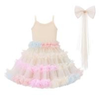 ราคา ชุดเจ้าหญิงสไตล์ lolita สำหรับเด็ก กระโปรงปักโบว์พิมพ์ลายแบบ western พร้อมกระโปรงปอมปอม tutu (53951702429)