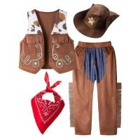 ราคา ชุดเสื้อกั๊กกางเกงสูทสไตล์คาวบอยตะวันตกสำหรับเด็กทารก หมายเลข 11 19 (51351712117)
