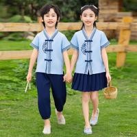 ราคา ชุดนักเรียนประถมสไตล์จีน ชุดสูทสำหรับเด็กอนุบาล (43725668189)