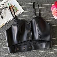 ราคา กั๊กสั้นหนังPUสไตล์Retro เด็กแฟชั่นและอินเทรนด์ แบบSingle Breasted (43364484017)