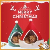 ราคา Pawsome สัตว์เลี้ยงคริสต์มาสแมวเตียงเต็นท์สุนัข House Mat สัตว์เลี้ยง Self Warming 2 in 1 x ถ้ําโซฟาน่ารักสําหรับสุนัขขนาดเล็กลูกแมว Hut Hideout (29061703253)