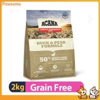 ราคา ACANA Duck Meat Pear อาหารสุนัขนําเข้า Grain อาหารสุนัขอเนกประสงค์ All Age Dog Single Protein Hypoallergenic สูตรปลอดธัญพืชเนื้อเป็ด 2กก (28169065409)