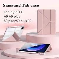ราคา หลังใสเคสสำหรับซัมซุงSamsung Tab S6 lite A9 S9 FE S9 S10 S7 S8 Y shapedพับได้หลายมุมวัสดุอะคริลิเคสมีช่องใส่ปากกา (25934657925)