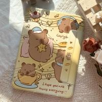 ราคา มีตัวล็อคปก เคสiPad สำหรับ gen10 gen11 A16 Air6Air11 Air4 Air5 pro11 เคสไอ มีถาดใส่ปากกา หลังใส พับได้ ประเภท กันกระแทก (55701391097)