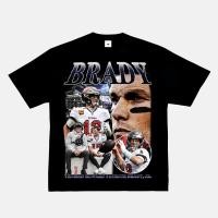 ราคา เสื้อยืด Brady NFL แบบแขนยาวและแขนสั้น สไตล์เรโทรสำหรับผู้ชาย (58101780666)