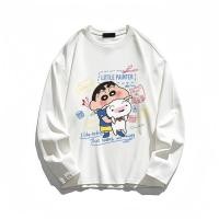 ราคา เสื้อยืดทรงหลวมพิมพ์ลายอินเทรนด์สตรีทสวม Dopamine Crayon Shin Chan Youth All Match 12 26 แขนยาวลําลองญี่ปุ่น (47001810474)
