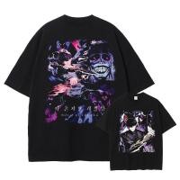 ราคา เสื้อยืดแขนสั้น สไตล์ Comics I Upgrade Alone ลายวินเทจซักย้อมทึกรอง (43176708169)