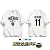 ราคา เออร์วิง เบอร์ 11 Short Sleeved Brooklyn T Shirt Mens American Basketball Sports Training Suit (41715459253)