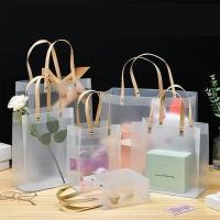 ราคา 5PCS ถุงพลาสติกPVCแบบหนาอย่างดี กระเป๋าถือ กันน้ำ PVCถุง ถุงของขวัญ ถุงหิ้ว หลายขนาด (44267220094)