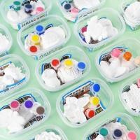 ราคา ตุ๊กตาระบายสีปูนปลาสเตอร์ พร้อมสีและพู่กัน 1 มีกล่อง 2 ตัว คละแบบคละสี พร้อมส่งในไทย DIY งานประดิษฐ์ (44417216036)