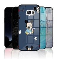 ราคา เคสกระจก Samsung galaxy S7 Edge เคสกระจกนิรภัย Hard Back Cover Soft Silicon Edge (29253583657)