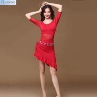 ราคา Qsuccua ชุดเดรสเต้นรําหน้าท้อง คอกลม แขนกลาง มีสายรัดด้านเดียว สําหรับผู้ใหญ่ ผู้เริ่มต้นแสดงบนเวที (22288963361)