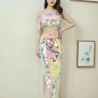 ราคา Qsuccua ผู้ใหญ่ หญิง หน้าท้อง เต้นรํา นางเงือก สะโพก ผ้าพันคอ ชุดชั้นใน ชุดประสิทธิภาพ (18272547332)