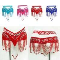 ราคา Belly dance โซ่เอวอิฐน้ําพู่ผ้าพันคอสะโพกแฮนด์เมด (26479032583)