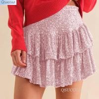 ราคา Qsuccua ผู้ใหญ่สุภาพสตรีใหม่สาวร้อนลูกปัดเลื่อมเซ็กซี่จีบกระโปรงสั้น (24983535256)
