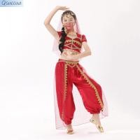 ราคา Qsuccua เด็กผู้หญิง Belly Dance เจ้าหญิงเต้นรําอินเดีย Jasmine Aladdin Magic โคมไฟเครื่องแต่งกาย (27964444577)