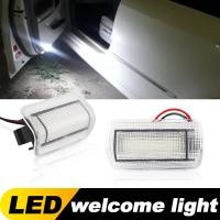 ราคา 2pcs LED Courtesy โคมไฟประตูสําหรับ ไฟแต่งรถ สําหรับ Lexus LX570 2008 2020 HS250H 2010 2012 GS350 GS450H 2013 2020 RC200T RX300 RC350 RC F 2001 2020 LS460 LS600H 2001 2020 RX350 RX450H 1999 2020 (2602
