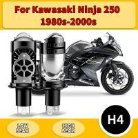 ราคา 1PC 2PCS สําหรับ Kawasaki Ninja 250 1980s 2000s Led H4 โปรเจคเตอร์เลนส์ไฟหน้าหลอดไฟ Canbus Super Bright 150W 30000LM LED 9003 HB2 ไฟหน้าสําหรับรถจักรยานยนต์สําหรับรถยนต์ 99 (42115275962)