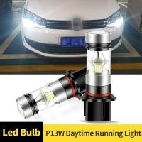 ราคา 2PCS P13W หลอดไฟ LED ไฟวิ่งกลางวัน DC12V หมอก 6000K สีขาวสัญญาณโคมไฟ 3030 SMD เปลี่ยนหลอดไฟรถอุปกรณ์เสริม (43161708072)