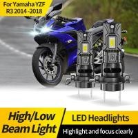 ราคา 2pcs H7 รถจักรยานยนต์ Led ไฟหน้าสีขาวโคมไฟ COB หลอดไฟ Led ไฟหน้าไฟหน้าสําหรับ Moto สปอตไลท์สําหรับ Yamaha YZF R3 2014 2018 (28531582223)