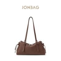ราคา JONBAG Lady Tote Bag กระเป๋าสะพายไหล่ สีขาว สีน้ําตาล สําหรับผู้หญิง (41263735271)