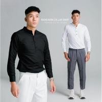ราคา เสื้อเชิ้ตคอจีน รุ่นกระดุม 4 เม็ด (23355999756)